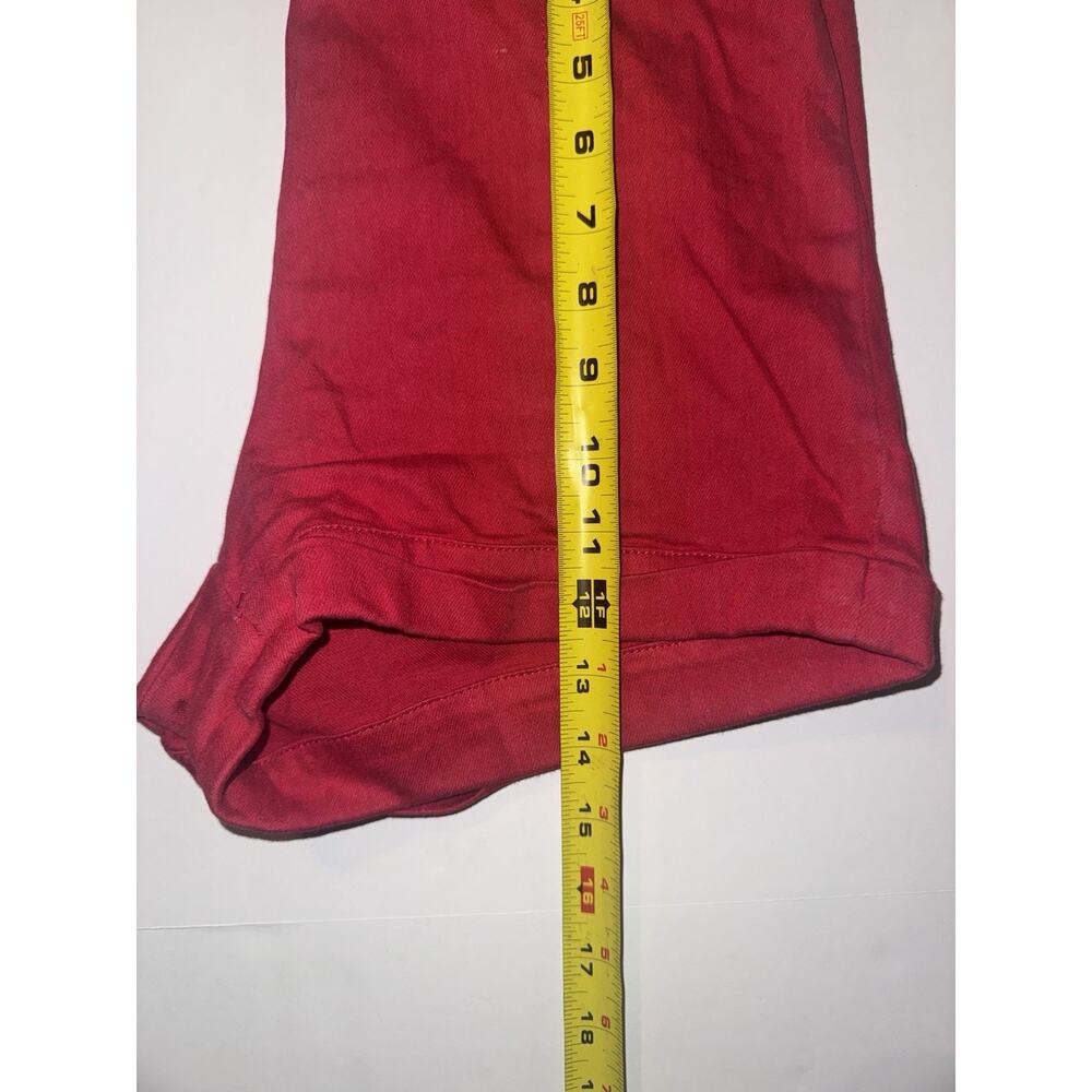 Cooperative Red High Rise Shorts Womens Size 6 Zip Back Stretch - Picture 6 of 6